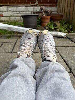 Nike Air Max with small pink Swoosh